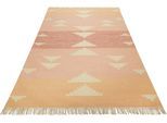 Green Looop Teppich »Soleil GL-82106«, rechteckig, 5 mm Höhe, handgewebter Naturfaserteppich aus 80% Wolle 20% Baumwolle, Fransen