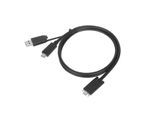 Targus USB-Kabel »USB-C zu USB-C Dock Kabel mit USB-A Tether Adapter«, USB-C-USB Typ A, 100 cm