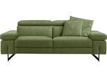 Egoitaliano 2,5-Sitzer »Candice, elegant und edel, hochwertiges Designsofa, bequem«, Kopfteile manuell verstellbar, titanumfarbene Kufenfüsse