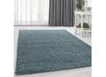 Home affaire Hochflor-Teppich »Viva«, rechteckig, 45 mm Höhe, Uni Farben, einfarbig, besonders weich und kuschelig