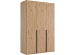 Wimex Kleiderschrank »Mugano,in 8 Breiten,3 Höhen,2 Tiefen, viele Farben, Made in Germany« in Basic oder Premium Ausstattung mit 2 weiteren Einlegeböden, mit langen oder kurzen Griffen aus Metall, mit oder ohne Spiegel