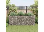 vidaXL Gabionen-Hochbeet Stahl 270×90×100 cm
