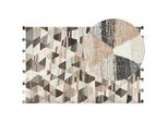 Teppich ARGAVAND Beige 200 x 300 cm Wolle Kelim