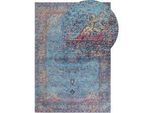 Teppich KANSU Blau 200 x 300 cm Baumwolle