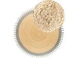 Teppich MARTS Grau ø 200 cm Jute
