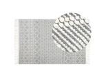 Teppich SOLHAN Grau Beige 200 x 300 cm Wolle