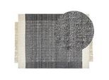 Teppich ATLANTI Schwarz 160 x 230 cm Wolle