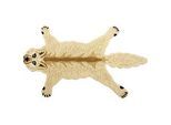 Kinderteppich BALTO Beige 100 x 160 cm Wolle