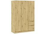 Kleiderschrank Basit Eiche Artisan