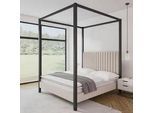 Himmelbett Mona ca. 180x200 cm Hellgrau