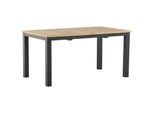 Gartentisch Panama ca. 210x90 cm Schwarz/Teakholz