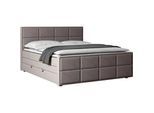 Boxspringbett Oslo Hellgrau ca. 180x200 cm Hellgrau