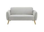 Sofa Pia Hellgrau Webstoff