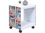 Couchtisch in Flagcube ca. 38x34x46 cm
