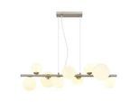 LED-Hängeleuchte Riha Opal/Nickelfarben max.3,5Watt