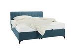 Boxbett in Hellblau ca. 160x200cm