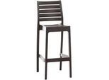 CLP Barhocker Kunststoff braun , Braun , 45x105x51 cm , Esszimmer, Barmöbel, Barhocker