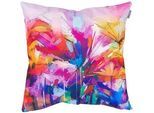 Veeva Outdoor-Kissen , Multicolor , Textil , 43x43 cm , Outdoor-Kissen, Outdoor-Dekokissen