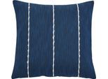 Dekokissen DONE. "Deep Blue Sea", blau, B:45cm L:45cm, Baumwolle, Polyester, Dekokissen_Sitzkissen_Kissenhüllen, Festes, langelebiges Gewebe