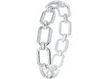 Armband JOOP "2038943", silber (silberfarben, kristallweiß, kristallweiß), Armbänder, Damen, 19cm, Silber 925 (Sterlingsilber), Armband, mit Zirkonia (synth.)