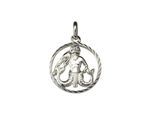 Kettenanhänger VIVANCE "925/- Sterling Silber Sternzeichen Wassermann", weiß, Schmuckanhänger, Damen, one-size, Silber 925 (Sterlingsilber), 0,8 g, Kettenanhänger