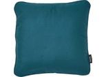 Dekokissen DONE. "Uni", blau (petrol, unifarben), B:45cm L:45cm, Baumwolle, Dekokissen_Sitzkissen_Kissenhüllen, unifarben, Reißverschluss, Kissenhüle ohne Füllung, 1 Stück