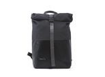Laptoprucksack 7CLOUDS "Kira 7.1", Damen, Gr. B/H/T: 25cm x 37cm x 11cm, onesize, schwarz, Polyethylen, Tarpaulin, Rucksäcke Laptoprucksack, mit recyceltem PET