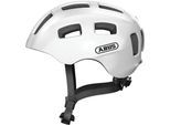 Kinderfahrradhelm ABUS "YOUN-I 2.0" Gr. M, weiß (pearl weiß), Helme, Kinder, M Kopfumfang: 52cm - 57cm