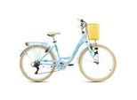 Da Capo Citybike , Blau, Gelb , Metall , 180x70 cm , female , Freizeit & Co, Sport & Fitness, Fahrräder, Citybikes