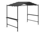 Outsunny Grillpavillon Stahl Dunkelgrau , Metall, Kunststoff , 149x230x277 cm , Sonnen- & Sichtschutz, Pavillons & Pergolas