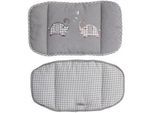 Roba Hochstuhl-Sitzverkleinerer 2-teilig Jumbo twins grau , Grau , Textil , 27x59x43 cm , Babymöbel, Hochstühle & Zubehör, Hochstühle