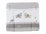 Roba Wickelauflage Jumbo twins grau , Grau , Textil , Animalprint , 85x75 cm , Pflegen, Wickeln, Wickelauflage