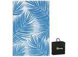 Outsunny Outdoorteppich, Kunststoff, Blau , 274x182 cm , Teppiche & Böden, Teppiche, Outdoorteppiche