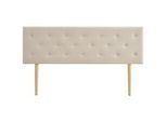Idimex Kopfteil Luline 160X190 Cm , Beige , Textil , Mode , 160x92x7 cm , Schlafzimmer, Betten