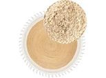 Teppich MARTS Weiß ø 200 cm Jute