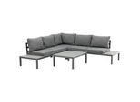 Loungegarnitur Odense ca. 133x167 cm Schwarz