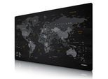 Titanwolf Gaming Mauspad, XXXL 1500 x 800 x 3 mm Schreibtischunterlage Extralarge / Waschbar, Weltkarte