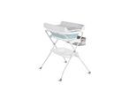 Cangaroo Babywanne Wickeltisch Como 2 in 1 faltbar, Wickelauflage, Zubehörfach blau