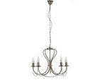 Kronleuchter Candela bronzo Bronzefarben max. 6 Watt