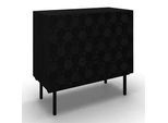 Kommode Roma ca. 85x80 cm MDF Schwarz