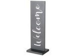 Dekoschild Welcome II Schwarz