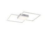 LED-Deckenleuchte Asmin Silberfarben max. 50 Watt Deckenlampe