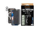 PanzerGlass Displayschutzglas »3-in-1 Privacy Protection, Glass, Hoops, Case« für Apple iPhone 16 Plus Displayschutzfolie, Schutzfolie, Bildschirmschutz, kratz- & stossfest