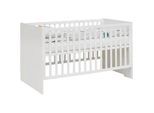 Gitterbett Luna White ca. 70x140 in Weiß