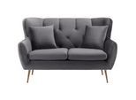 Sofa Linus Grau Samt