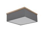 Deckenleuchte Ossi in Anthrazit/Natur/Schwarz max.9W Deckenlampe