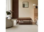 Quadratischer Couchtisch aus massivem Akazienholz 103 cm Achille
