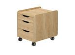 PAIDI Rollcontainer Diego ¦ holzfarben ¦ Maße (cm): B: 44,3 H: 53,7 T: 57.3