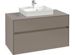 Villeroy & Boch Waschtischunterschrank Collaro C01600 1000x548x500mm 2 Ausz. Waschtisch mittig Graph C01600VR
