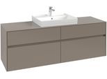 Villeroy & Boch Waschtischunterschrank Collaro C02500 1600x548x500mm 4 Ausz. Waschtisch mittig Soft C02500AF